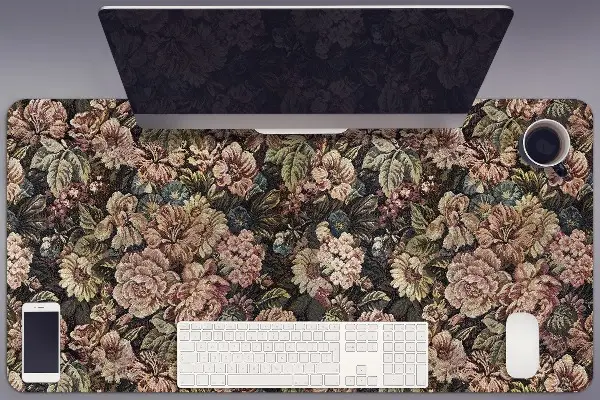 Tapis de bureau Fleurs tissées
