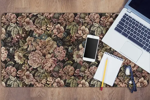 Tapis de bureau Fleurs tissées