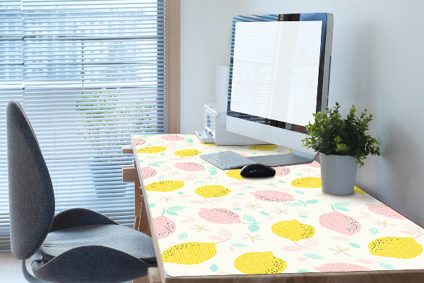 Sous main de bureau Citron