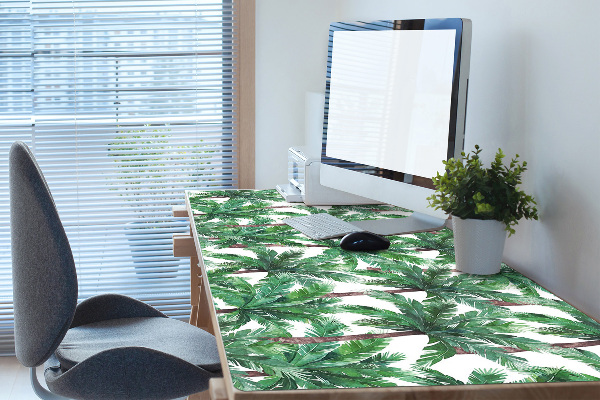 Sous-main bureau Paumes tropicales