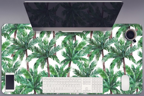 Sous-main bureau Paumes tropicales