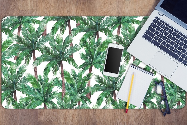 Sous-main bureau Paumes tropicales