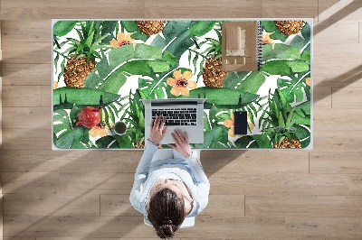 Sous-main bureau Ananas dans les feuilles