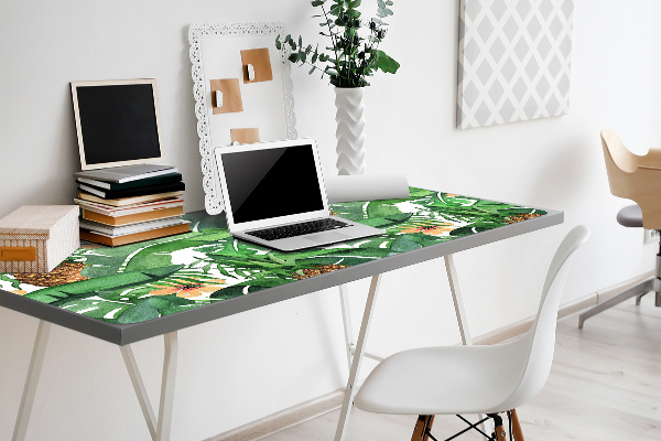 Sous-main bureau Ananas dans les feuilles