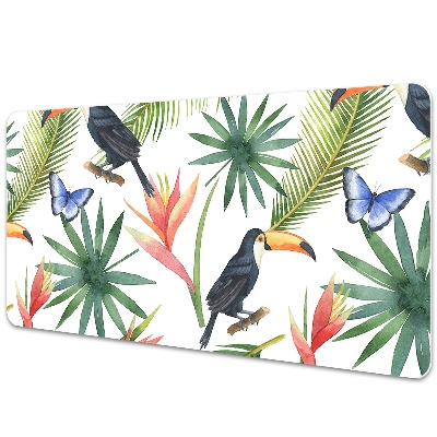 Tapis de bureau Toucons et papillons