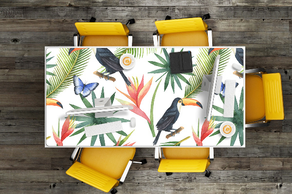Tapis de bureau Toucons et papillons