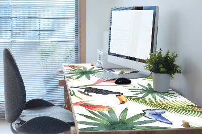 Tapis de bureau Toucons et papillons