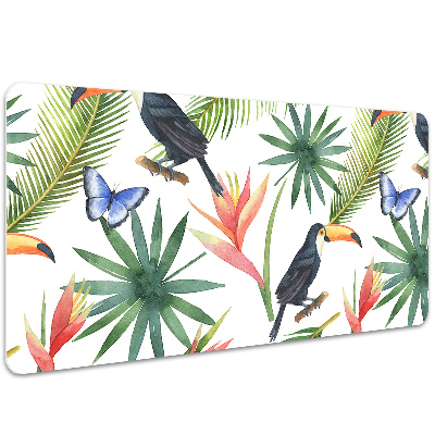 Tapis de bureau Toucons et papillons