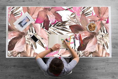 Sous-main bureau Fleurs pastel