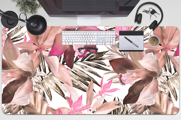 Sous-main bureau Fleurs pastel