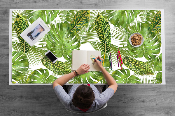 Protège bureau Feuilles tropicales