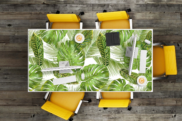 Protège bureau Feuilles tropicales