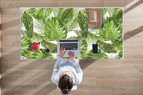 Protège bureau Feuilles tropicales