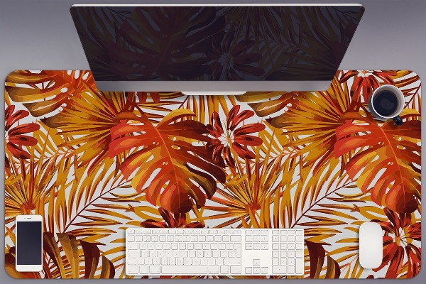 Sous-main bureau Feuilles de feu