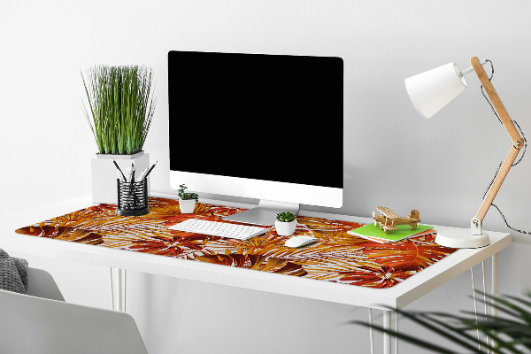Sous-main bureau Feuilles de feu