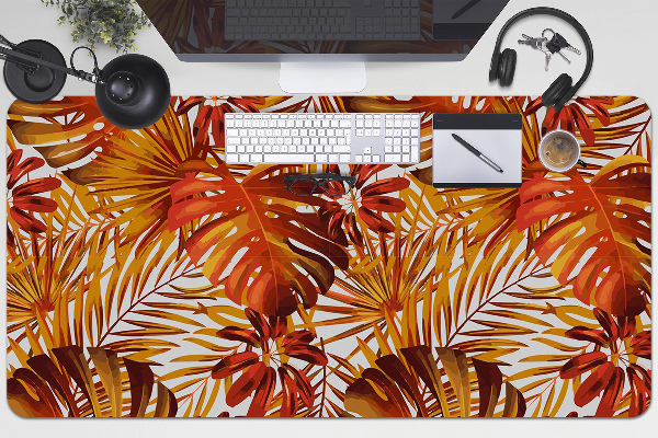 Sous-main bureau Feuilles de feu
