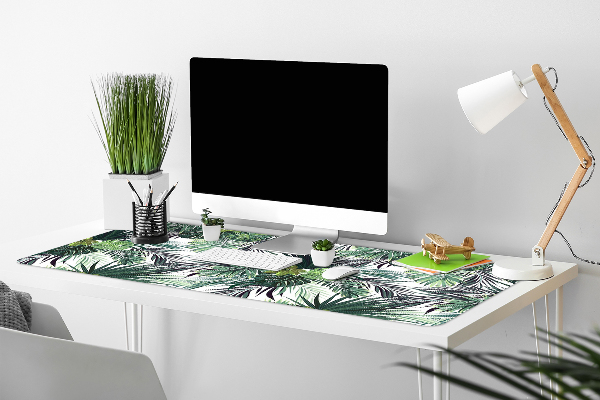 Sous-main bureau Feuilles vertes