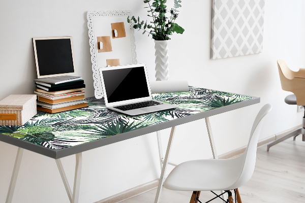 Sous-main bureau Feuilles vertes