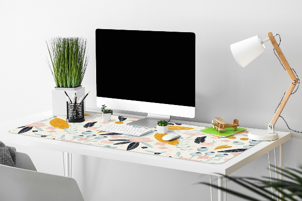 Sous-main bureau Fleurs pastel