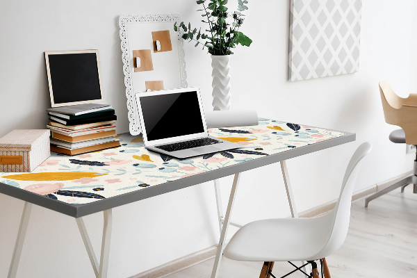 Sous-main bureau Fleurs pastel