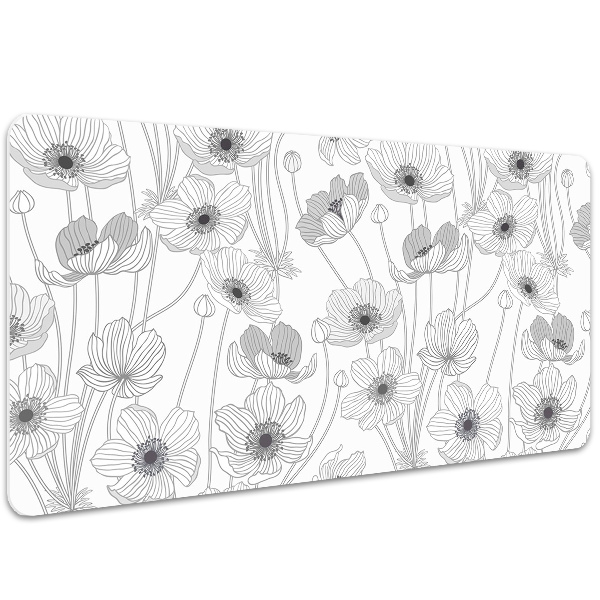 Tapis de bureau Contour du pavot