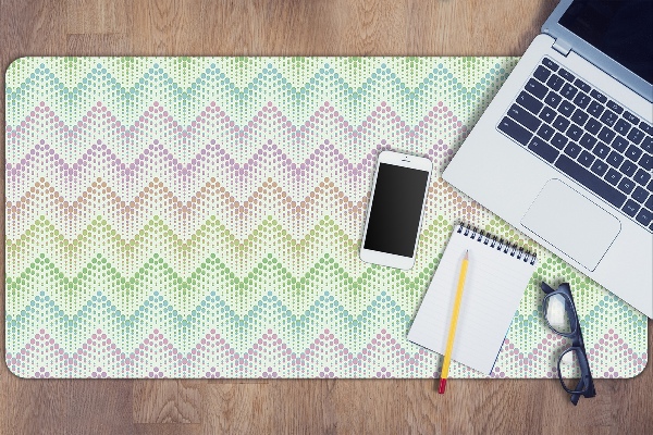 Sous-main bureau Points dans Herringbone