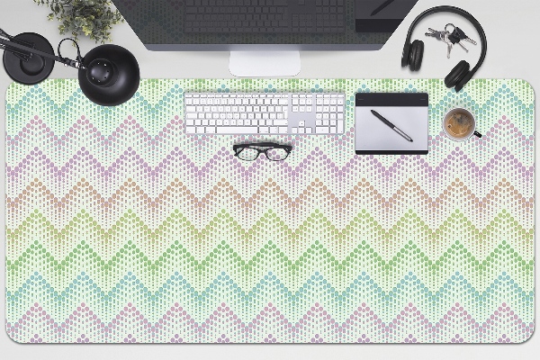 Sous-main bureau Points dans Herringbone