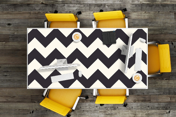 Sous main de bureau Zigzag