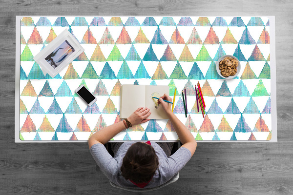 Sous-main bureau Triangles géométriques