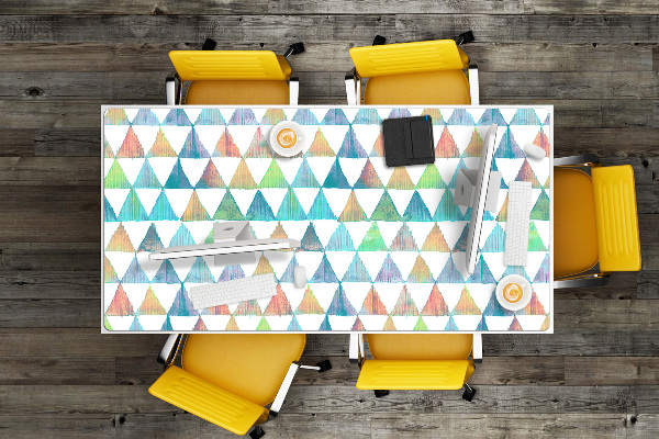 Sous-main bureau Triangles géométriques