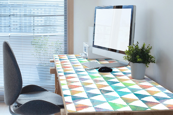 Sous-main bureau Triangles géométriques