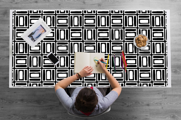 Protège bureau Modèle géométrique