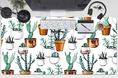 Sous-main bureau Cactus en pots