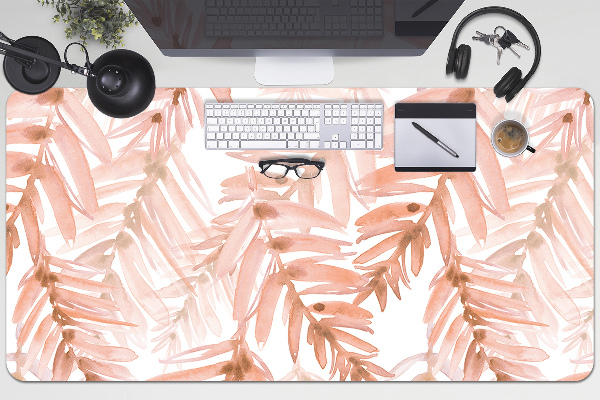 Sous-main bureau Feuilles orange