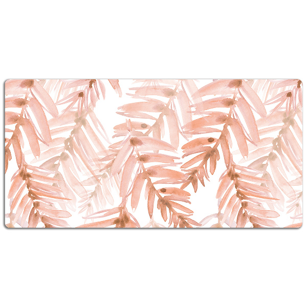 Sous-main bureau Feuilles orange