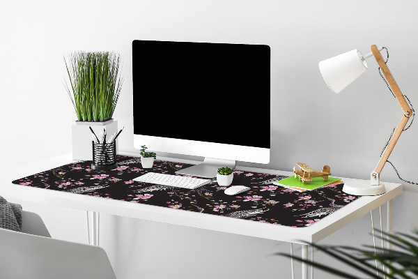 Tapis de bureau Hérons et fleurs