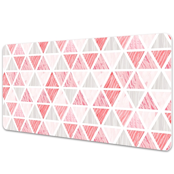 Tapis de bureau Triangles roses