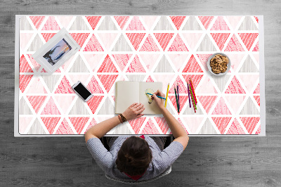 Tapis de bureau Triangles roses