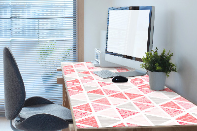 Tapis de bureau Triangles roses