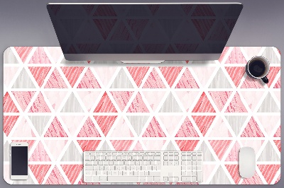 Tapis de bureau Triangles roses