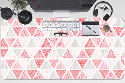 Tapis de bureau Triangles roses