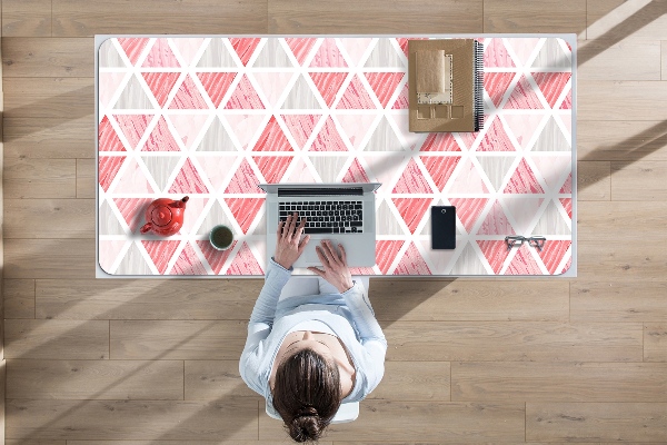 Tapis de bureau Triangles roses