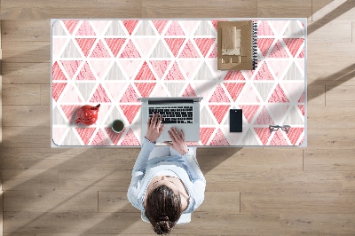 Tapis de bureau Triangles roses