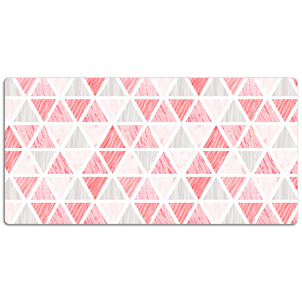 Tapis de bureau Triangles roses