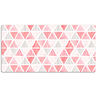 Tapis de bureau Triangles roses