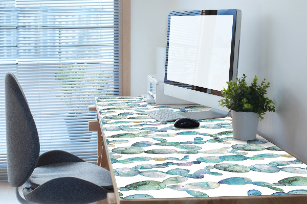 Sous-main bureau Cactus aquarelle