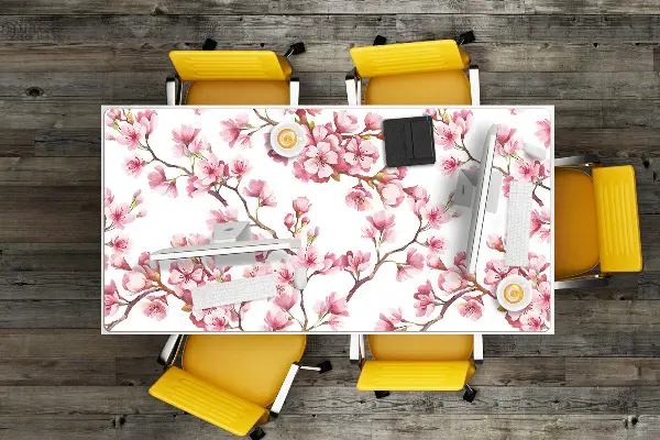 Sous main de bureau fleur de cerisier