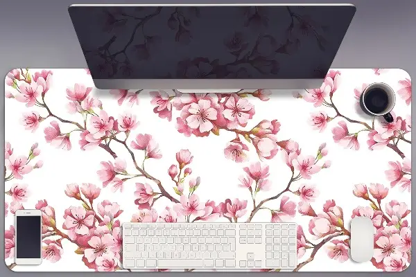 Sous main de bureau fleur de cerisier