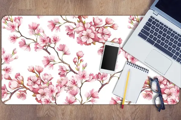 Sous main de bureau fleur de cerisier