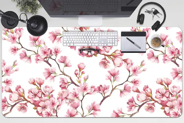 Sous main de bureau fleur de cerisier